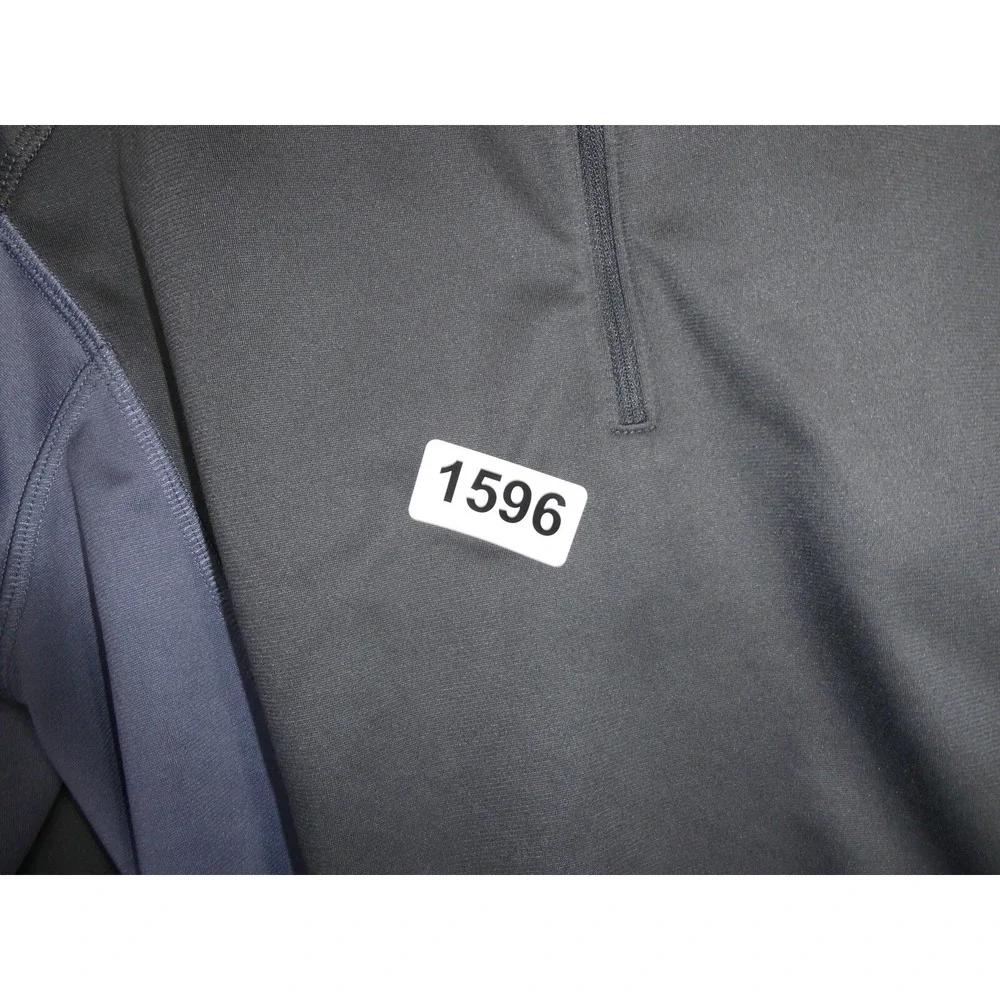 North Face‎ Mens Size Large 1/4 Zip Pullover Sweatshirt Lightweight Grey Logo